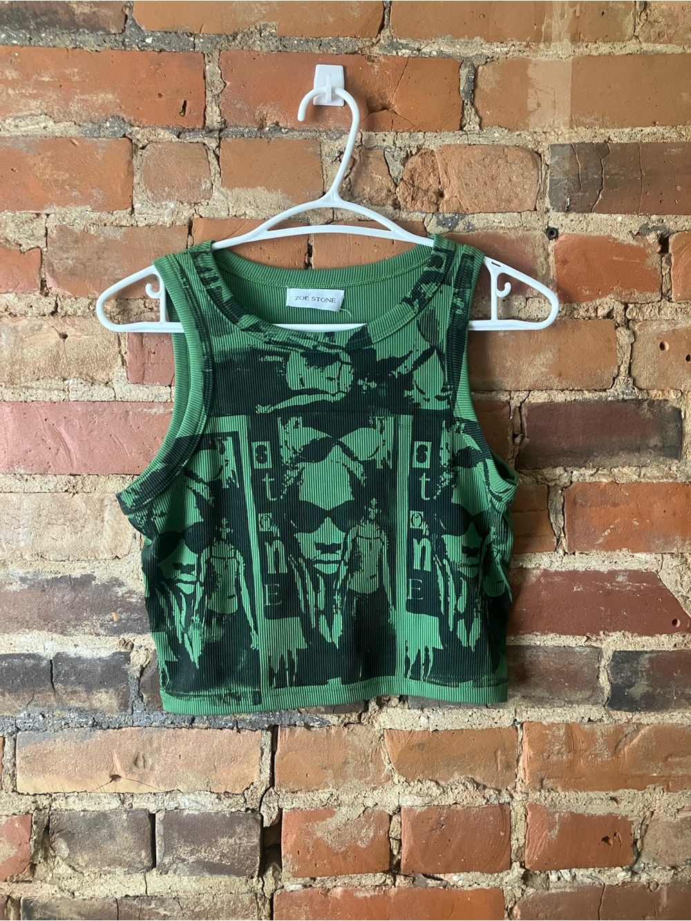 Dennis Rodman Screenprinted Ribbed Crop Tank